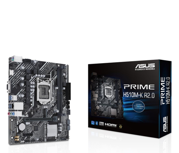 ASUS Płyta główna PRIME H510M-K s1200 R2.0 2DDR4 HDMI mATX PRIME H510M-K R2.0 - 1226976 - zdjęcie